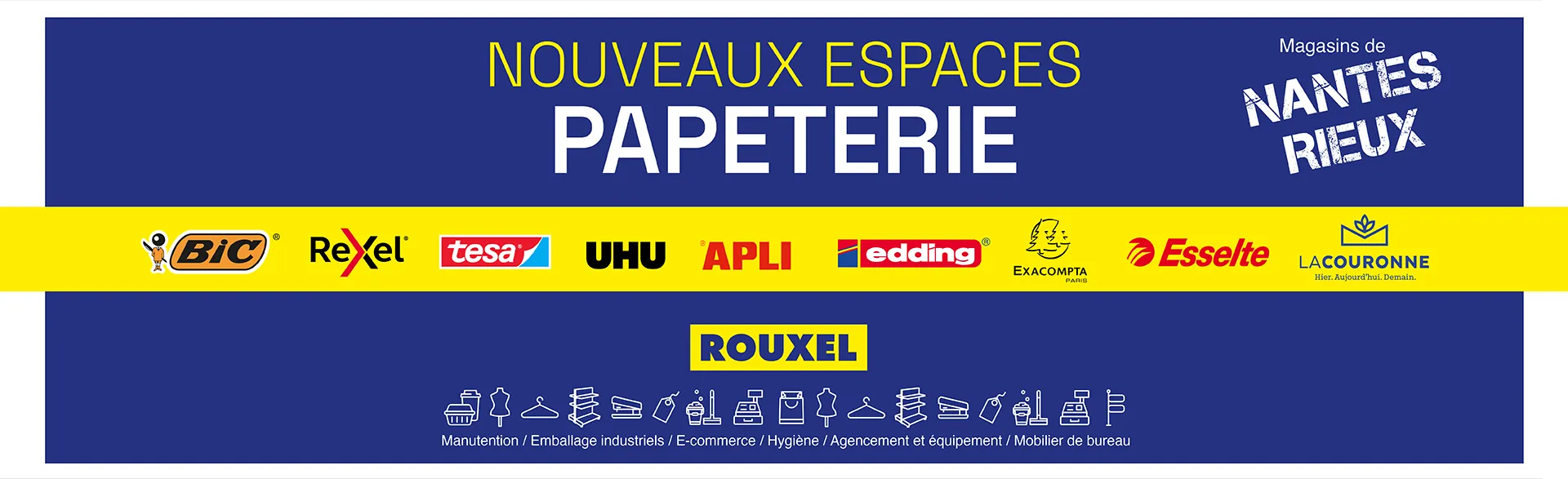 Nouveaux espaces papeterie à Nantes & Rieux